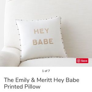 Emily & Meritt Hey Babe printed pillow